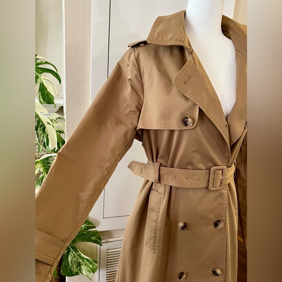 Fashion Union double breasted hooded trench oversized coat with check lining - Picture 7 of 13